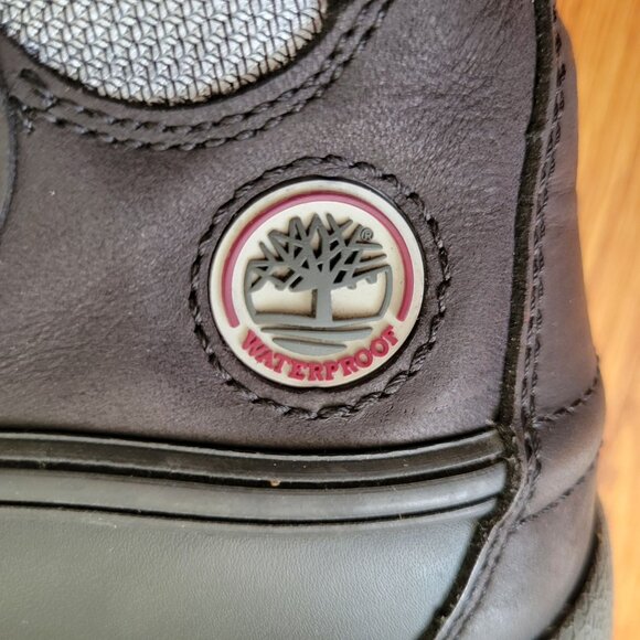 Timberland 7M Gray Waterproof Ankle Mudd Snow Boots Insulated Booties EasyDry Le - Picture 4 of 11